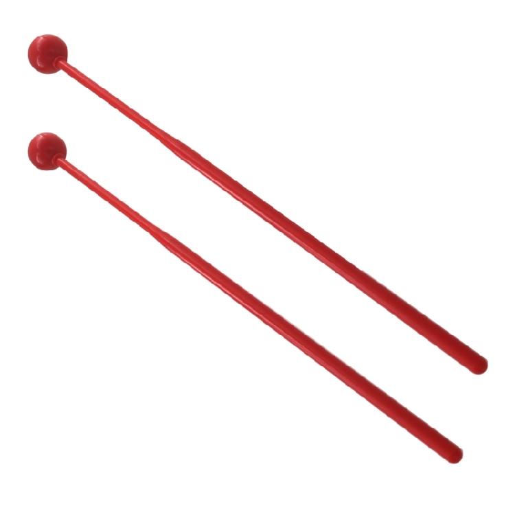 2Pcs Plastic Handle Percussion Instrument Accessories Mallets Beginners Training