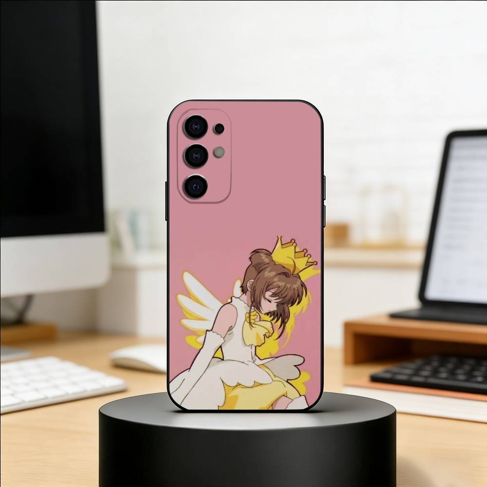 CardCaptor Sakura Anime Phone Case For Samsung S25,S24,S21,S22,S23,S30,Ultra,S20,Plus,Fe,Soft Silicone Black Cover