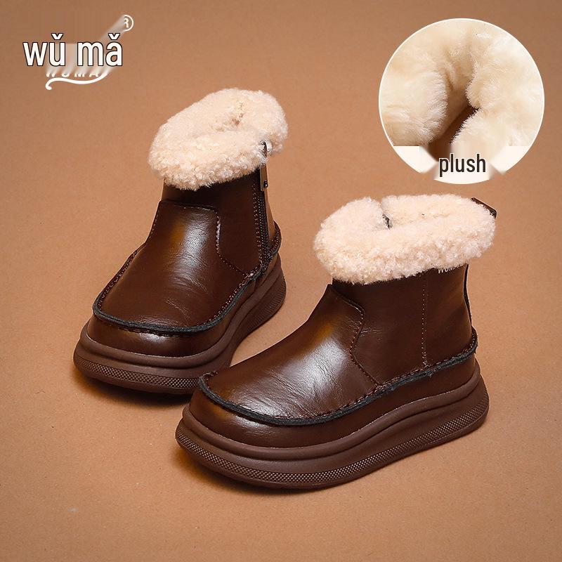 

Wuma 2025 Winter Kids Velvet-Lined Princess Boots Sizes 31-37 set, 7 pairs, ¥100 per pair