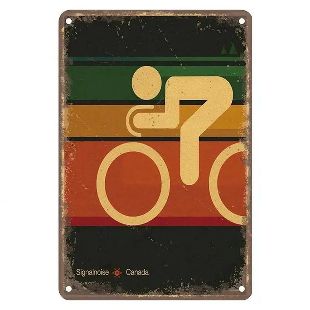 Metall Blechschild Tour De France Radfahren Wanddekoration Plakette Vintage Poster Eisenmalerei für Man Cave Zuhause Café Garten Club Bar