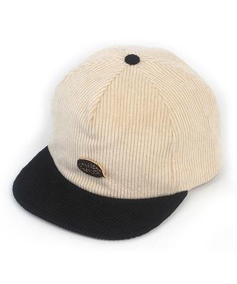 Yunibeosyeolkemiseuteuli Corduroy Ivory Black Snapback Cap