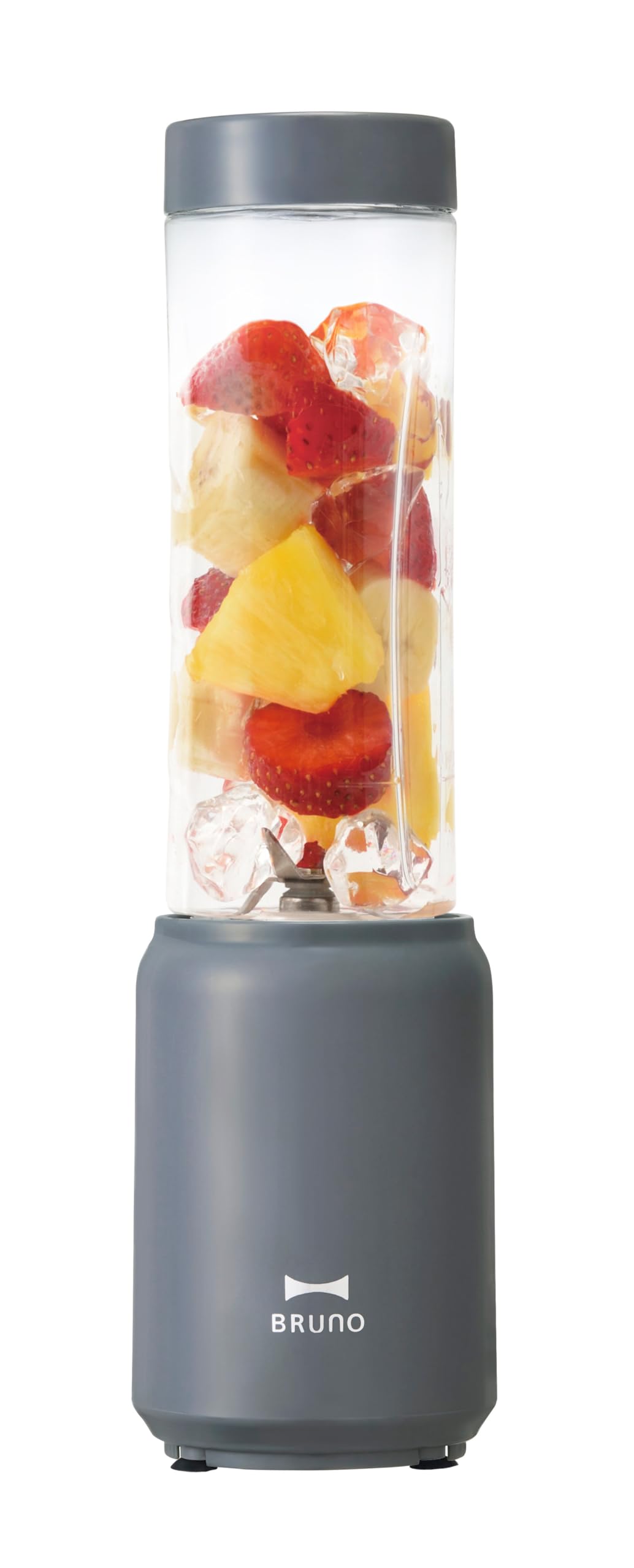 

BRUNO Blender Bottle Mini Bottle Blender Can Crush Ice Smoothie Mixer Compact 280ml Charcoal BOE073-CH деревне вугілля