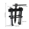 2-Jaw Car Inner Bearing Pullers Tool Highhardness Carbon Steel Gear Pullers