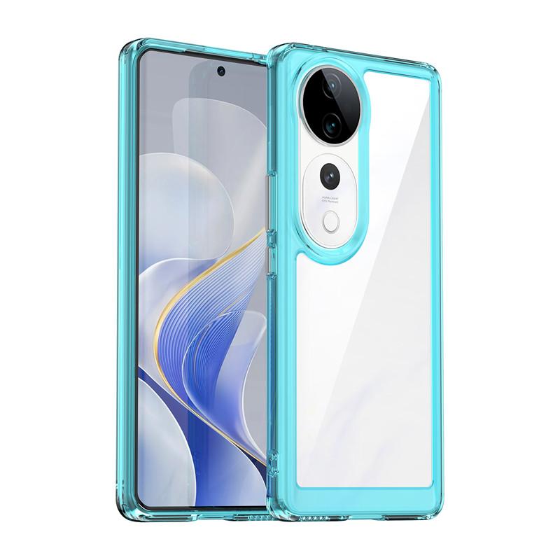 

Для чехла Vivo V40 Pro Чехол Vivo V40 V40 Pro 5G Funda Роскошный Прозрачный ПК + ТПУ Силиконовый Противоударный Чехол для Задней Панели Телефона Для Vivo V40 Pro Vivo V40