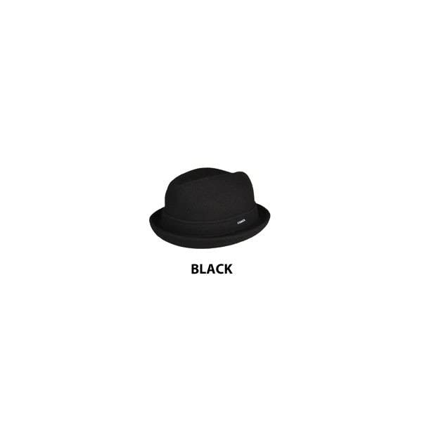 Folded PLAYER Stylish Standard Small Brim 57cm Black [Kangol] Hat/WOOL (Hat) Autumn/Winter Men's Women's