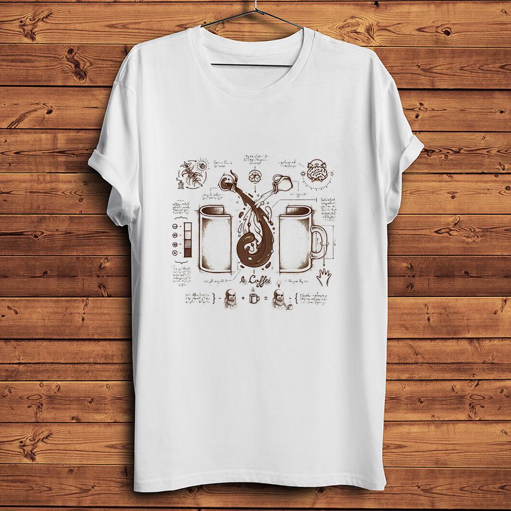 Vintage Anatomy of Coffee ScienceFunny Geek TShirtCasual Short Sleeve TShirt Unisex TeeNocracking Breathable Printing S