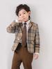Children's British Academy Style Plaid School Uniform Set - Spring & Autumn