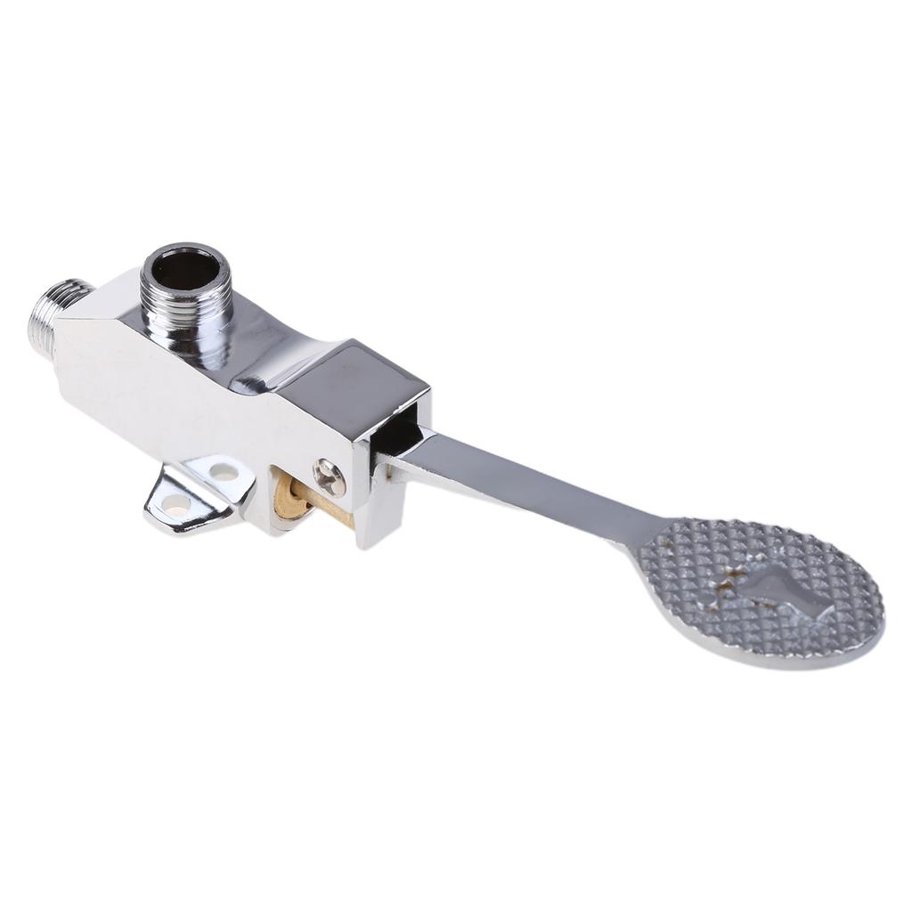 Kitchen Sink Faucets Single Hole Foot Pedal Control Cold Water Faucet Deck Mount Pulldown Faucet Corrosion-resistant