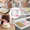 Professional Metal Cookie Frosts Decorating Set Includes 34Pieces Professional Cake Decorating Set For Home Bakers