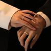 Sun & Moon Radiance His & Hers Wedding Bands: Unique Silver Rings with Original Design for Couples – Ideal Birthday Gift