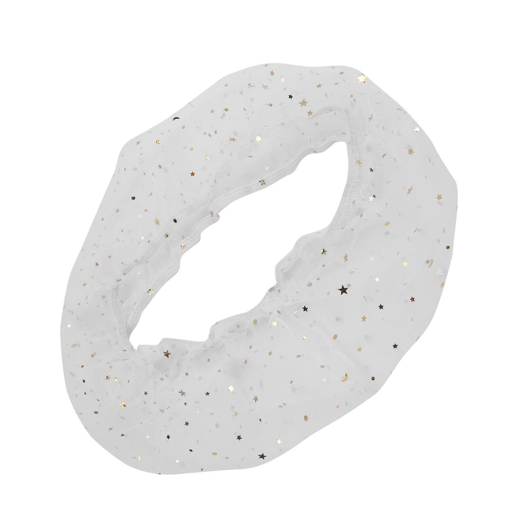 Birdcage Mesh DustProof Birdcage Accessories Cage Covers with Star and Moon Decor(White )