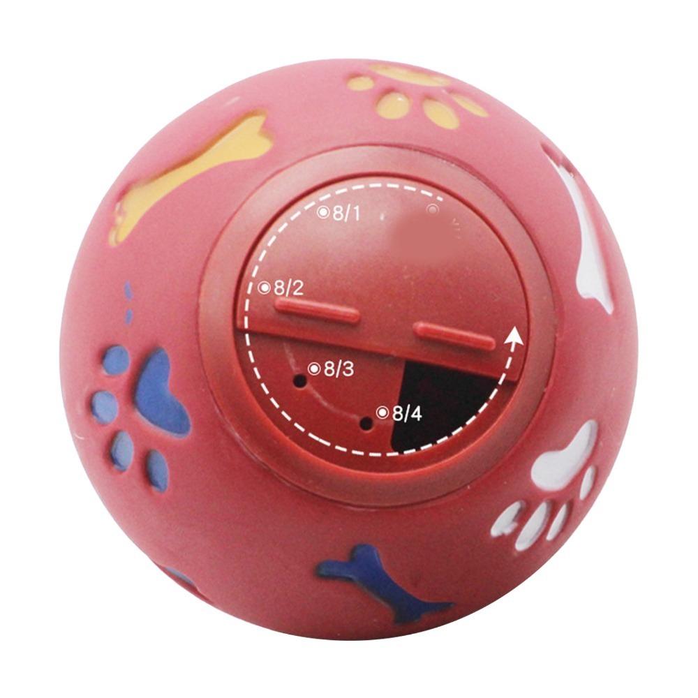 Multi Colors Food Dispensing Ball Milk Scent Rubber Wobble Feeder IQ Puzzle Toy Boredom Relief