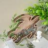 1 pc Wooden Retro style Storage Box in The Shape of A Turtle. Wooden Craft Personalized Creative Wooden Desktop Display Stand