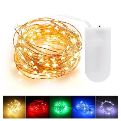 1M 2M 3M 5M LED String Lights Silver Wire Fairy 10-50leds Garland For Home Christmas Tree Wedding Party Decoration
