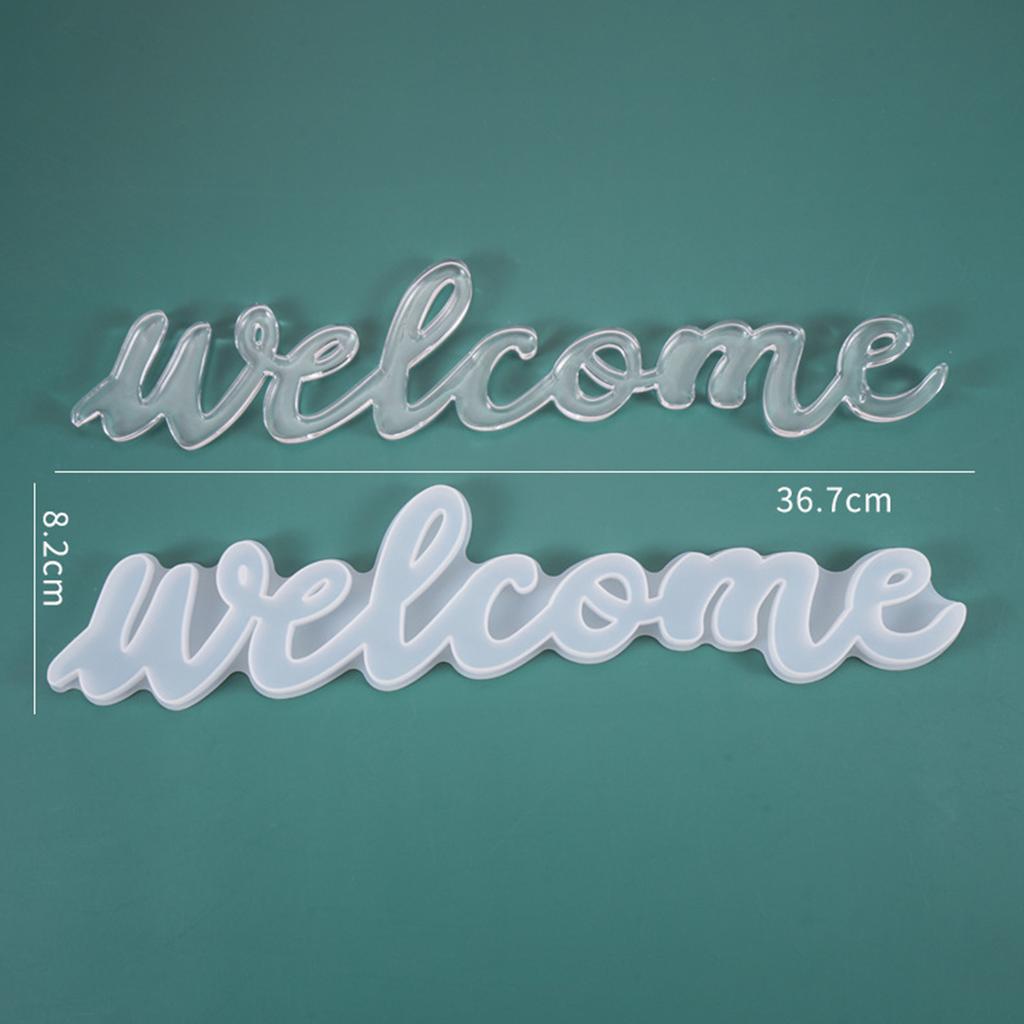 DIY Blessings Decor Doorplate Welcome Party Epoxy Happy Mold
