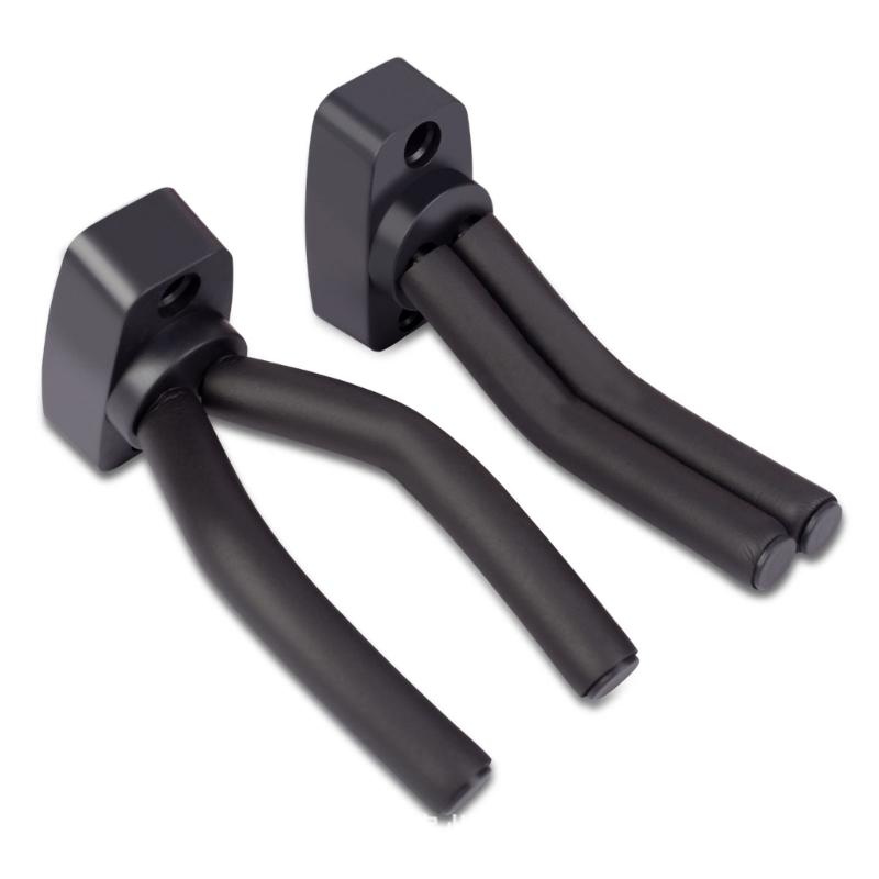 Automatic Lock Wall Hanger Guitar Violin Holder Easy Installation Space Efficient Organizer Plastic and Metal Texture