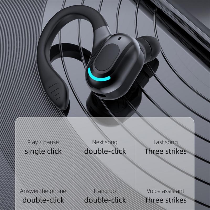 M-f8 Bluetooth-kompatible 5.2 Drahtlose Kopfhörer Mini Business Ohrhaken-Typ Hifi Subwoofer Rausch