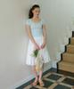 Letter From Moon Benny'S Tiered Midi Skirt (Ivory)