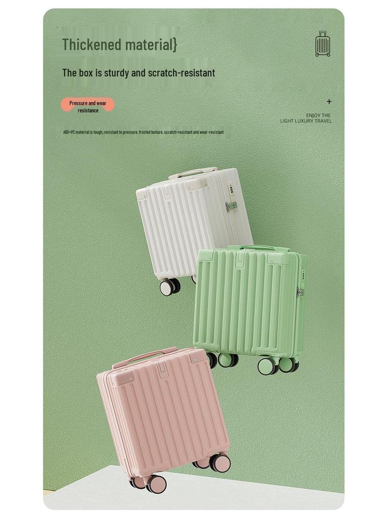 Spring Airlines Women's 14-inch Carry-on Trolley with Combination Lock