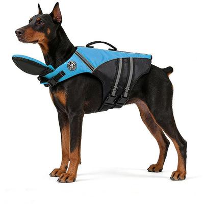 Reflective Dog Life Jacket with Strong Handle for Summer Water Play