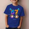 Kids Summer T-shirt Boys Girls Sport Number Print Top Casual Short Sleeve Wear