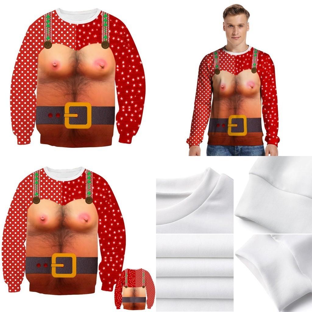 Ugly Womens Mens Christmas Sweater Sweatshirt Xmas Knitted Pullover Tops Hoodie