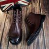 Leather Men'S Boots Tooling Boots Desert Boots Genuine Leather Outsole Big Head Leather Shoes Derby Shoes Outdoor Shoes Men'S Martin Boots