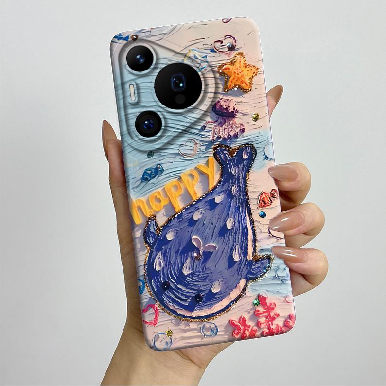 For Huawei Pura 70 Pro Case Pretty Butterfly Flower Soft Silicone Phone Case For Huawei Pura 70 Pura70 Pro 70Pro Plus Back Cover