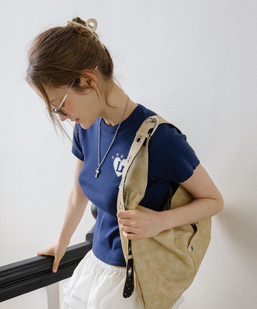 Leteoli Lr Number Point T-Shirt_Navy