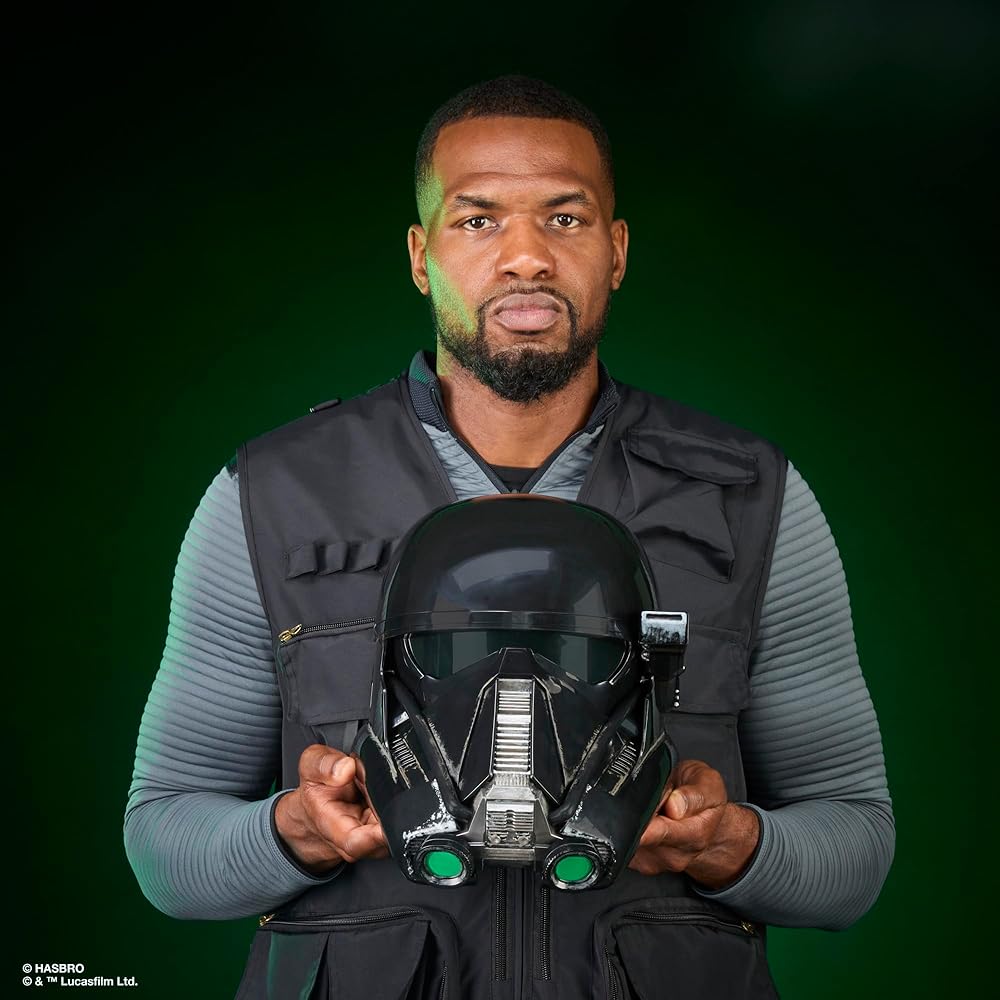 Hasbro Star Wars Black Series Imperial Death Trooper Premium Electronic Helmet, Rogue One: A Star Wars Story Roleplay Item, Ages 14 and Up, G0706, Aut