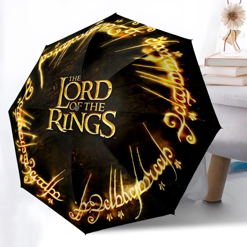 The Lord of the Rings Automatic Open/Close Cute Windproof Umbrella Folding Umbrella,Portable Compact Perfect Gift for Birthday, Christmas0809178