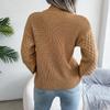 Autumn Winter Casual Long Sleeve Knit Sweater Women's Clothing