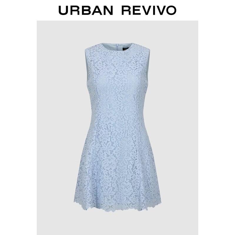 UR 2026 Summer Women s Pastel Lace A-Line Mini Dress L