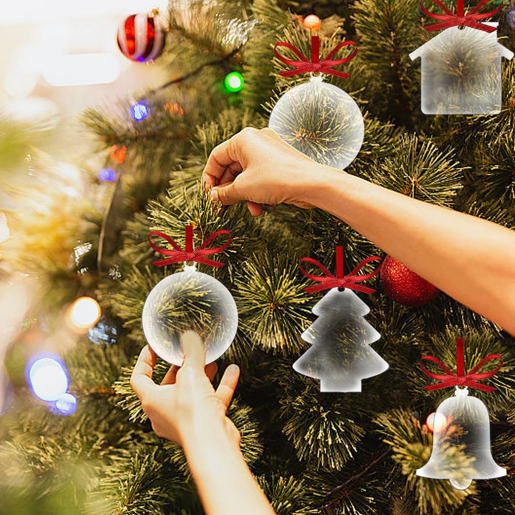 Christmas Pendant Diy Clear Decorations Drop Ornaments Transparent Tree Hanging Pendant For Christmas Celebration Christmas Tree