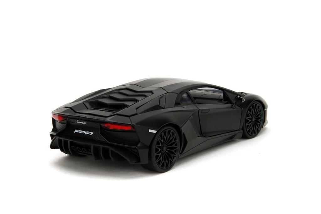 Kyosho Jada Toys Fast & Furious Series 1/24 Scale F7 Lamborghini Aventador SV Black (Show) Finished Model JADA36152