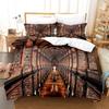 3D City Scenery Bedding Set Bed Linen Single Twin Queen King Full Size Duvet Cover Bedclothes