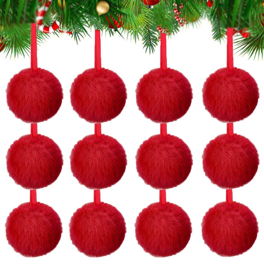 12/24Pcs Christmas Decoration 6cm Xmas Ball Christmas Tree Pendant Ornament for Home Decor Navidad New Year Gift 2026 Accessory