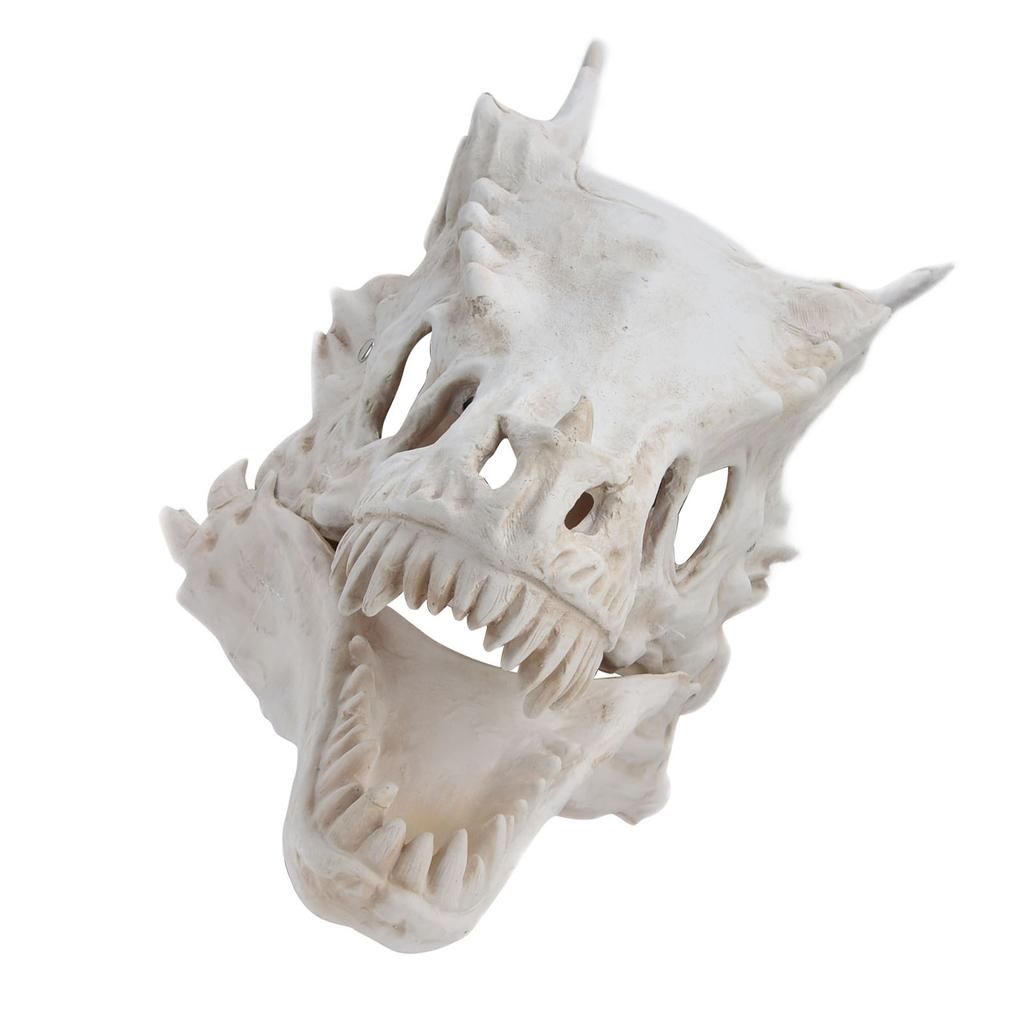 Latex Simulation Dinosaur Skull Mask Head Cover Halloween Costume Party Cosplay Props Decoration
