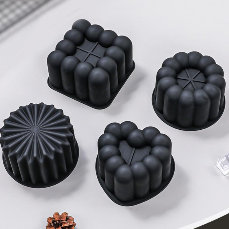 Herz Stern Quadrat Bento Kuchen Silikonform Schokoladenmousse Form Obstkuchen Dekorationen Wiederverwendbar Seife Kerze Gips Herstellungsform