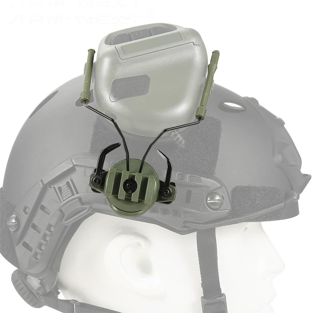 Tactical Headset Support Helmet Rail Suspension Adapter Fast Rail Mounts 161 Rotation Airsoft Paintball Headset Holder Bracket