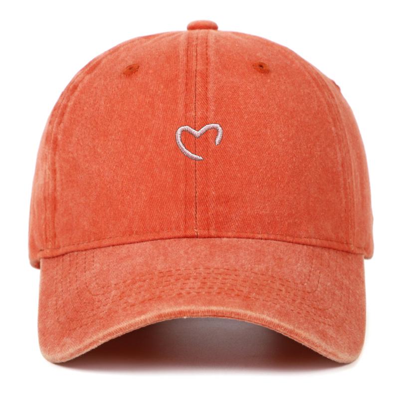 Women's Summer Heart Embroidery Sun Protection Baseball Cap