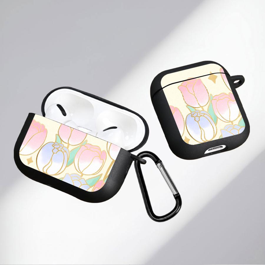 Soft Earphone Cases Cover Case For Airpods Pro 4 2 1 3 Pro3 Pro2 Flower Gradient Color