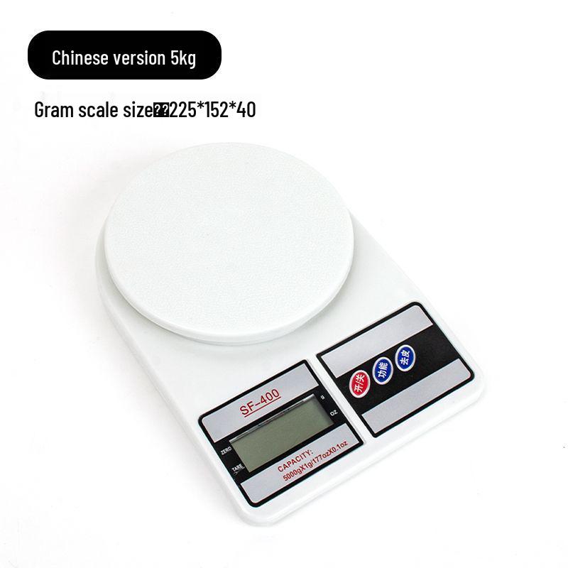 SF400 Digitale Küchenwaage, 10 kg - 1 g, zum Wiegen von Backzutaten, Lebensmitteln, Kräutern und Schmuck