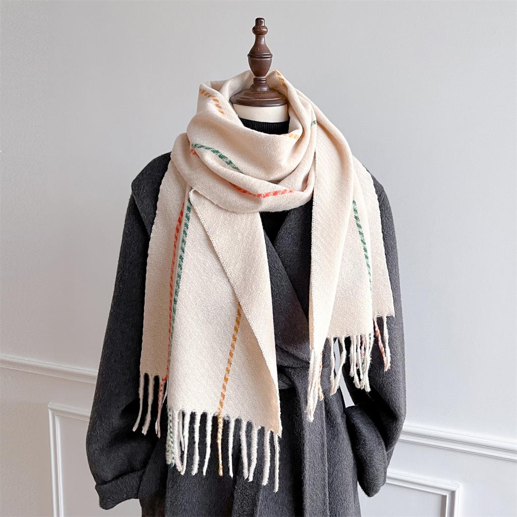 Luxury Winter Cashmere Scarf Women  Design Warm Pashmina Blanket Poncho Scarves Female Shawl Wraps Thick Foulard Bufanda
