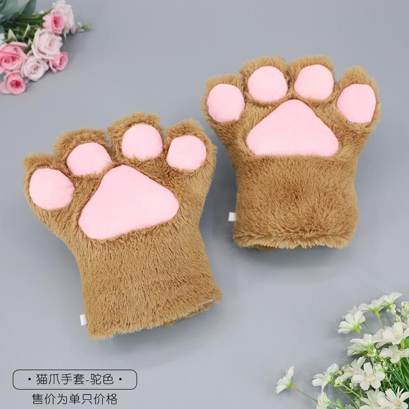 A Cute Faceu Plush Cosplay Show Prop Cat Paw Cat Paw Gloves