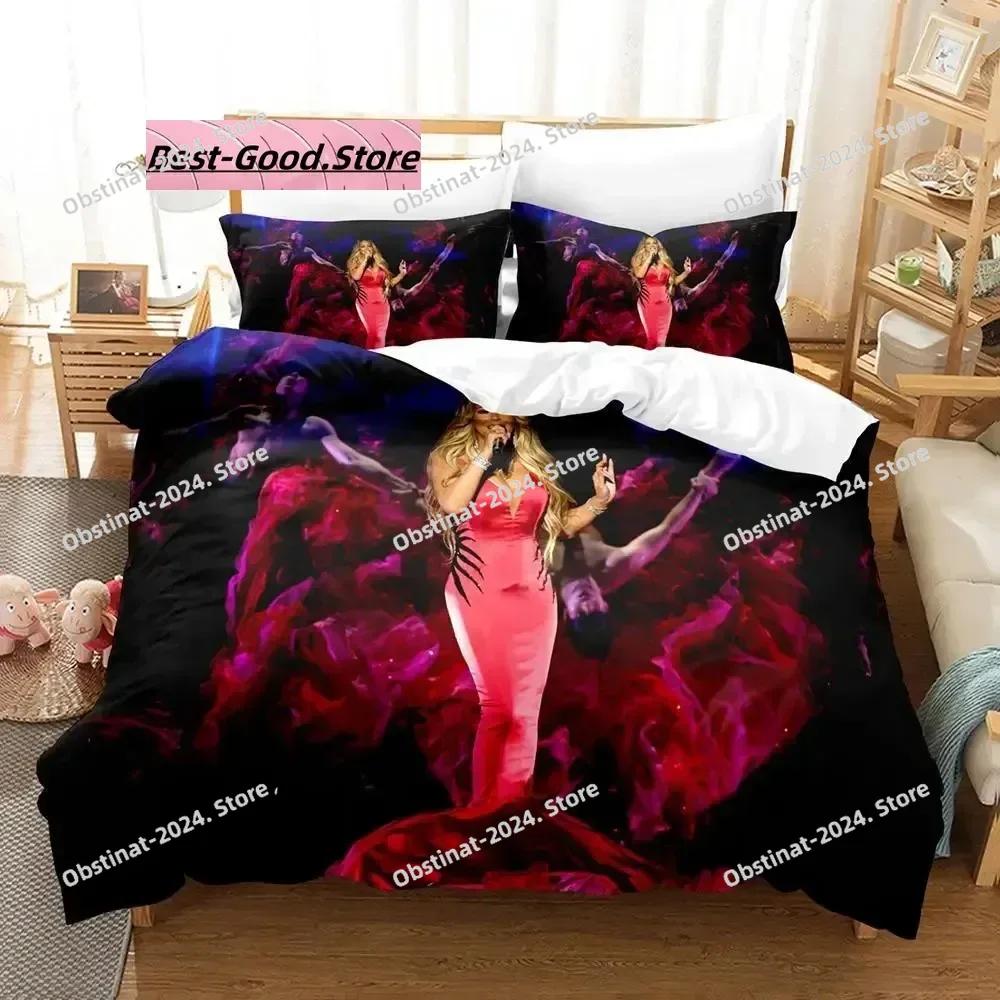 Mariah Carey Bettwäsche-Set Einzelbett Twin Full Queen King Size Bettwäsche-Set Aldult Kinderzimmer Bettbezug-Sets 3D Kawaii Bettlaken-Set