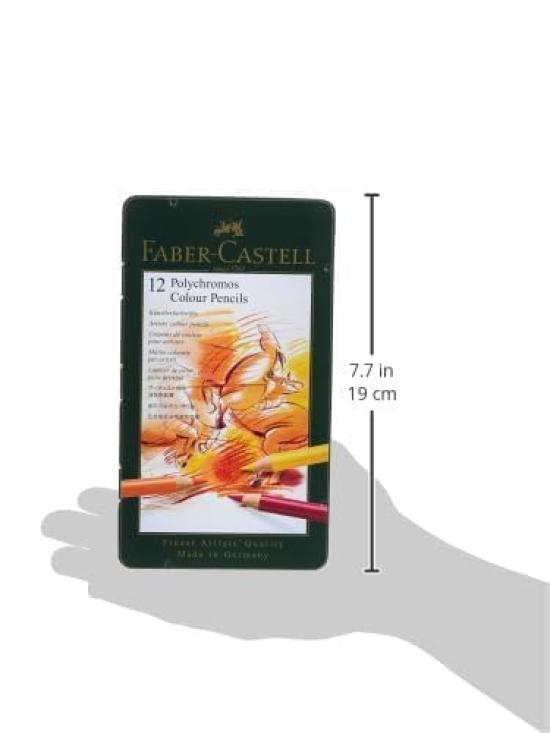 Polychromos Färgpennor 12-pack 110012 Japanska Faber-Castell Pennor, färger, [Äkta Produkt]
