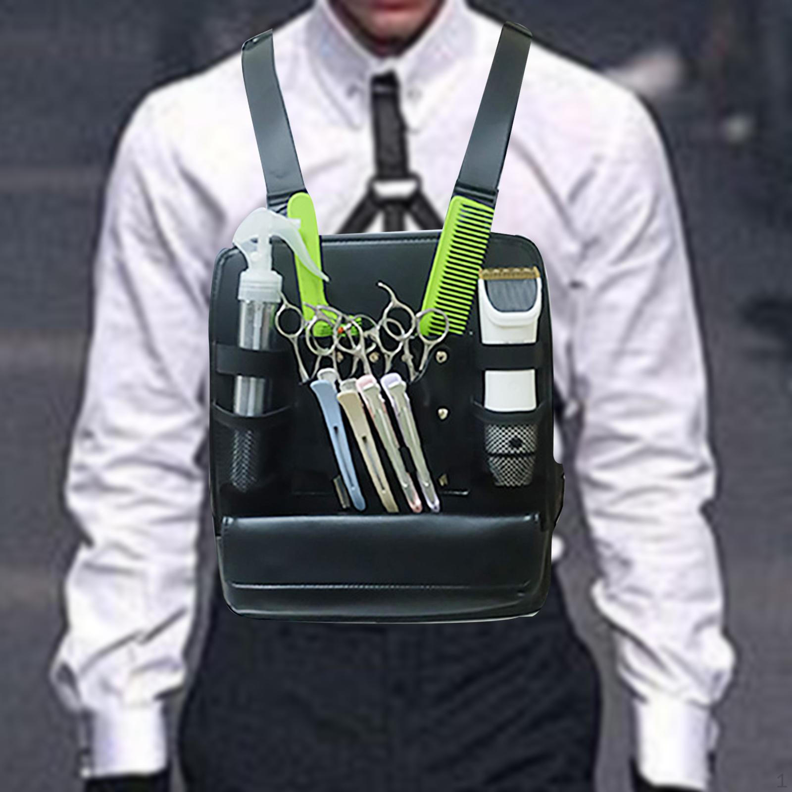 

Barber Chest Bag Hairdresser Scissor Hair Clipper Organizer Multifunctional 30cmx26cm