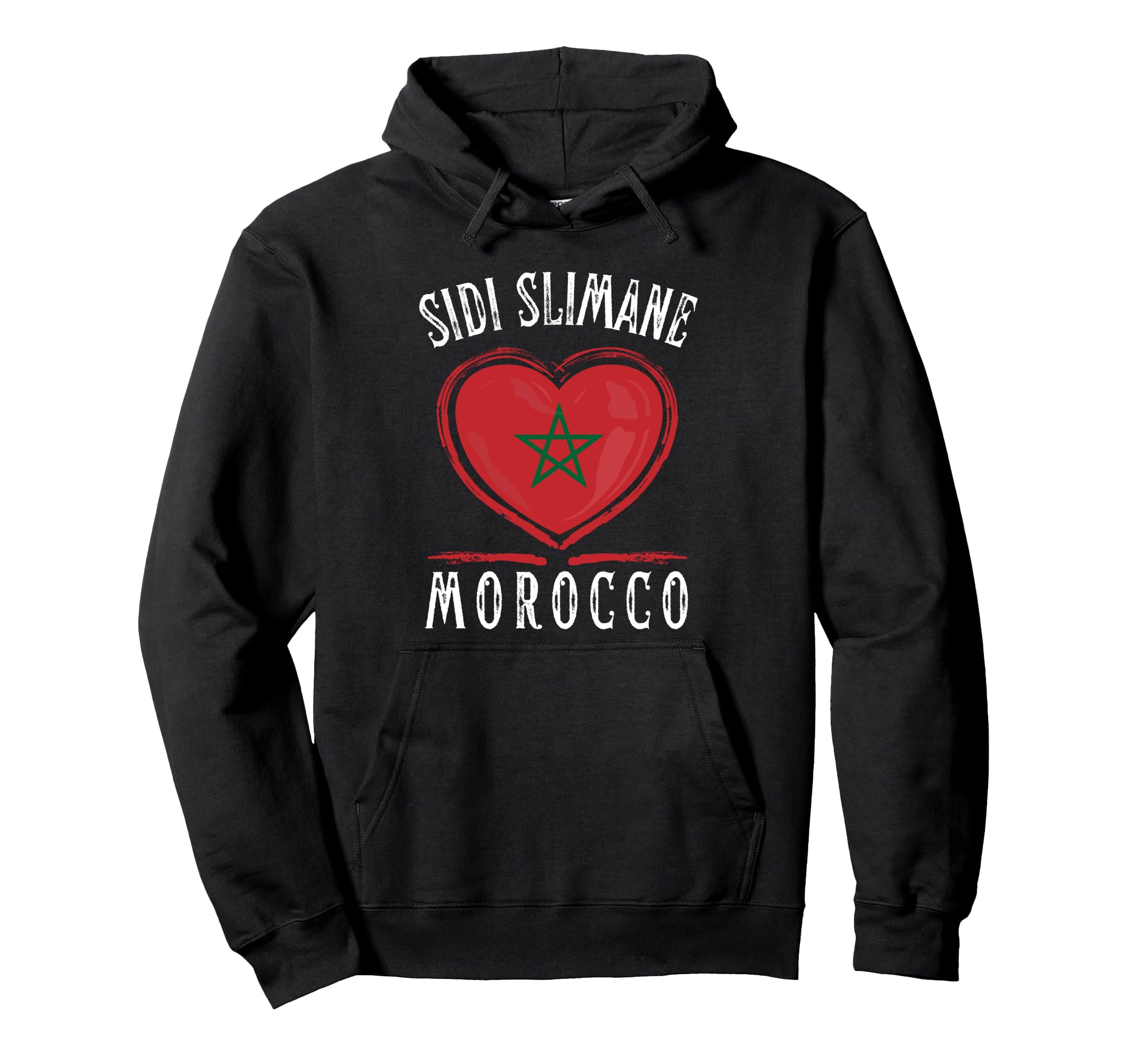 

Morocco Flag Heart Sidi Slimane City Hoodie