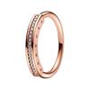 Pandora Signature Series Pavé Design Ring Women ring Rose-Gold 182283C01